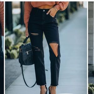 Length 39”waist to hem w/ 12.75” rise, 27” inseam